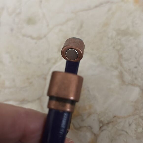 NEW! Leather Handcrafted Cuff Bracelet - Picture 7 of 8